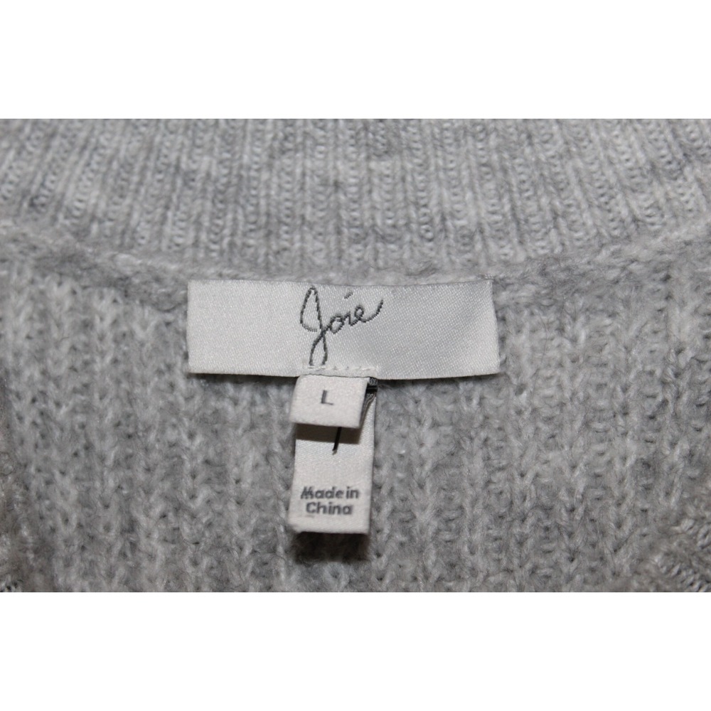 Joie Aine Ribbed Balloon Sleeve Pullover Sweater Button Shoulder Accent Large - Picture 11 of 16
